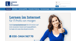Desktop Screenshot of lerneniminternet.de
